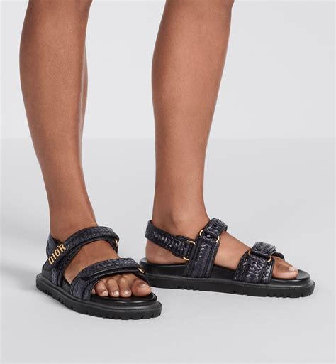 dior sandalen in schwarz und multicolor|Dior summer sandals.